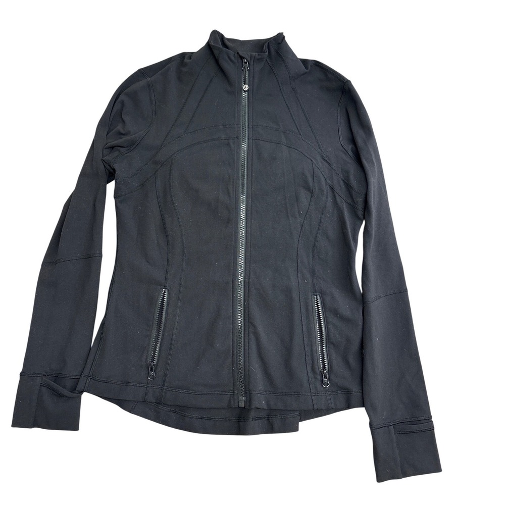 Lululemon Define Jacket Black Luon Full Zip Activewear Size 12
